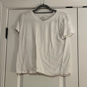 J. Crew White Short Sleeve Tee
